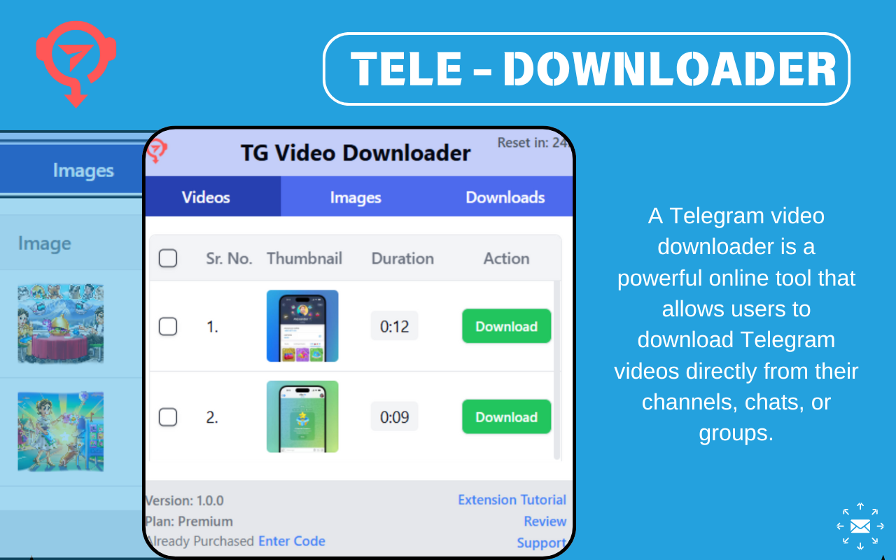 Premium Telegram Video Downloader - Download videos - 截图 1