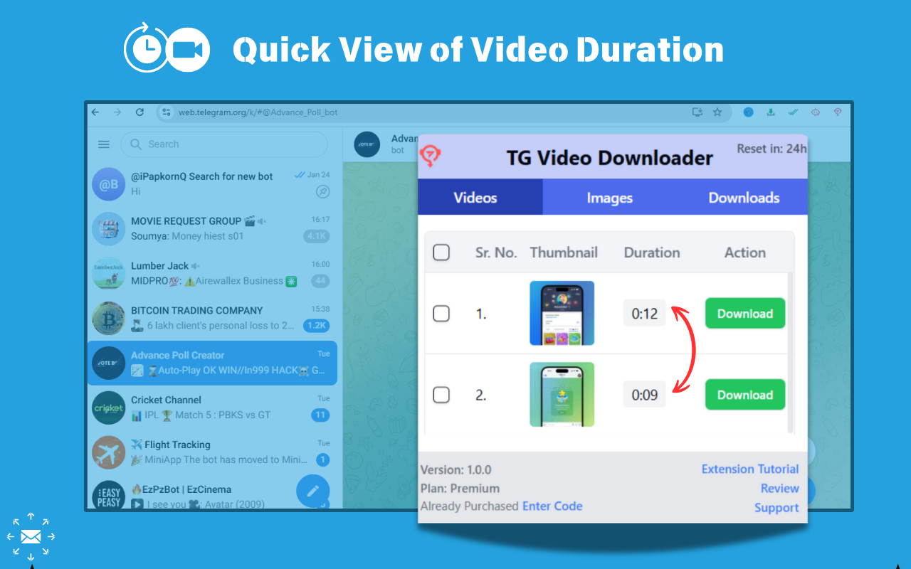 Premium Telegram Video Downloader - Download videos - 截图 4