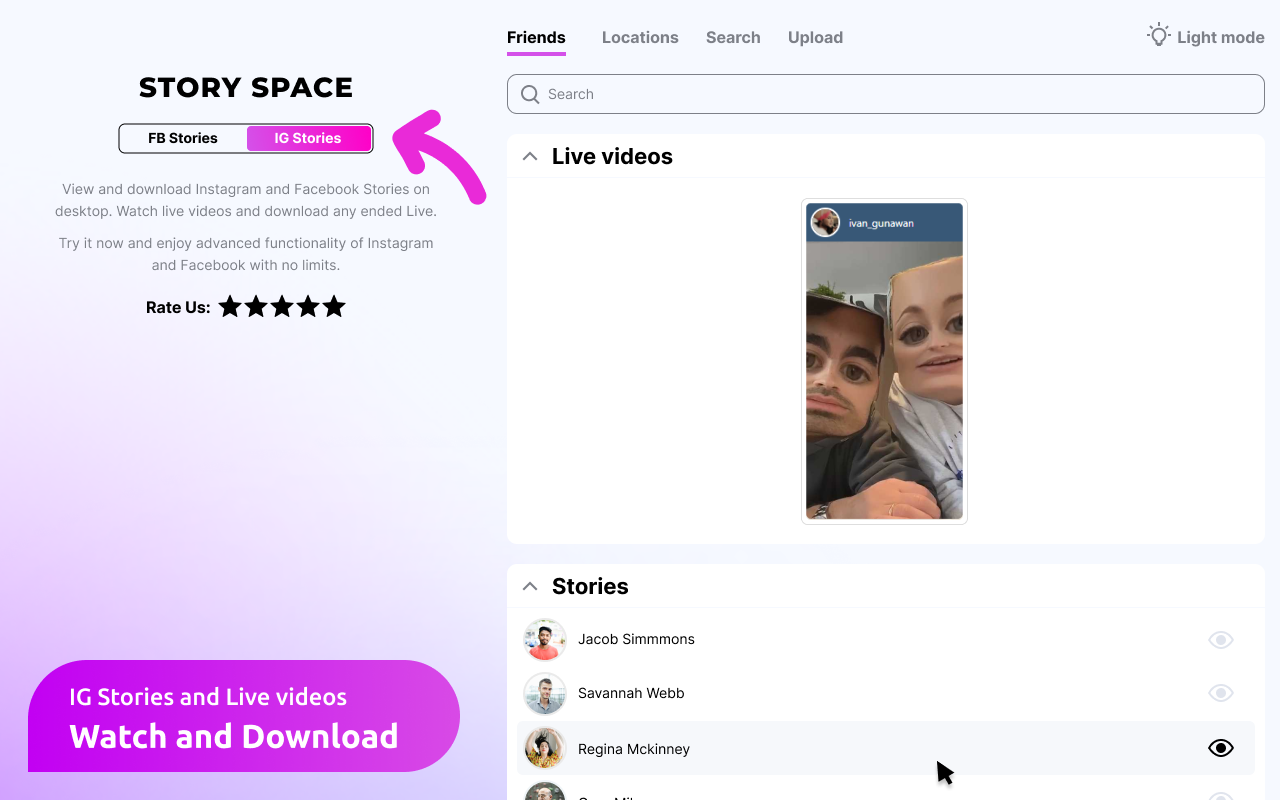 StorySpace Manager for FB and IG Stories - 截图 5