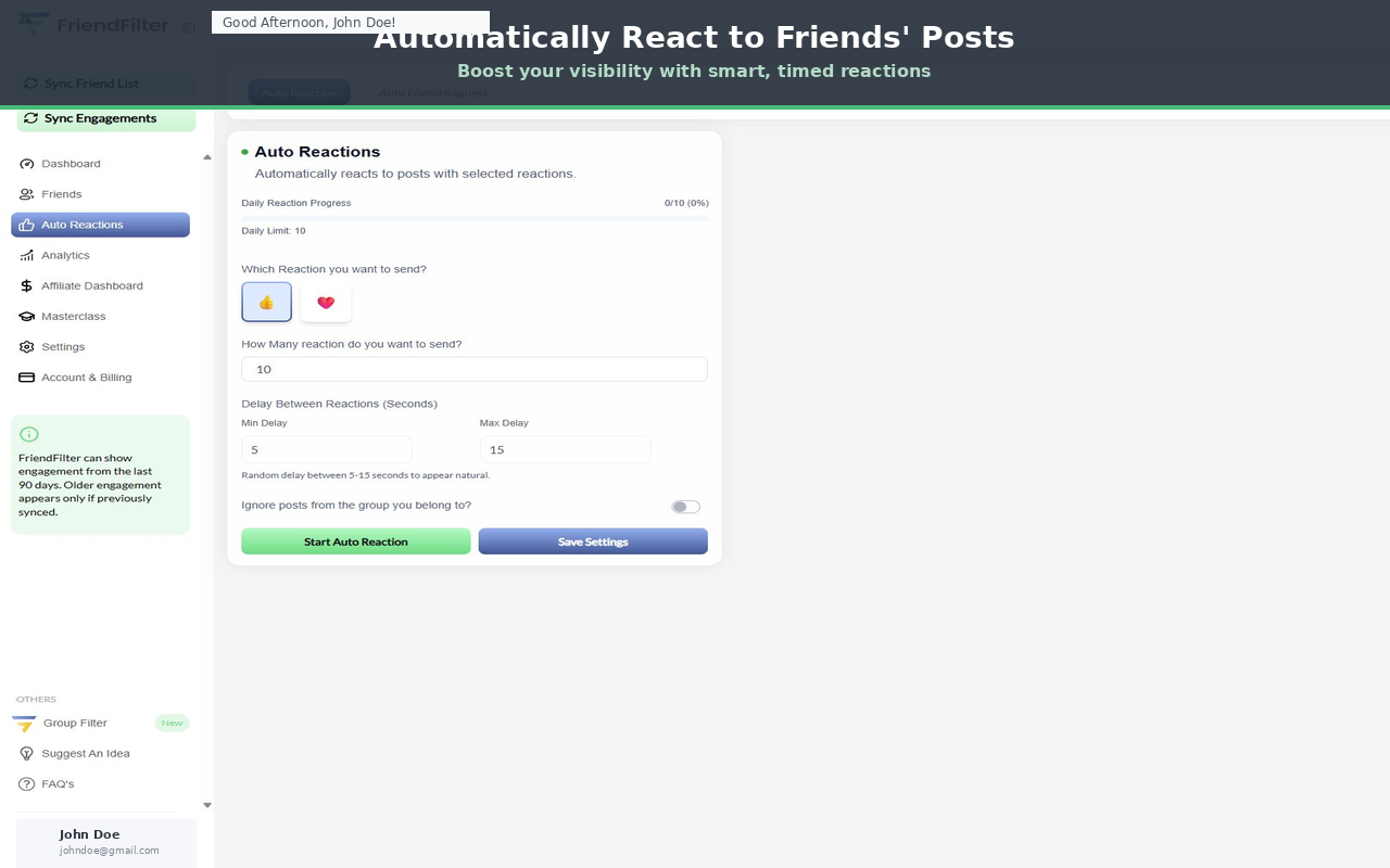 FriendFilter - Friend List Manager & Engagement Tracker - 截图 3