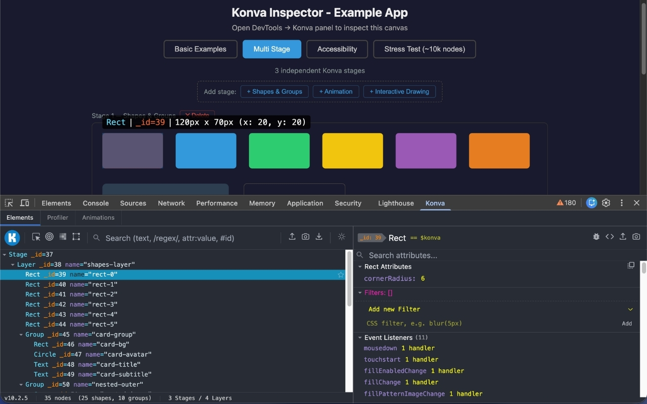 KonvaJS Devtools - 截图 2