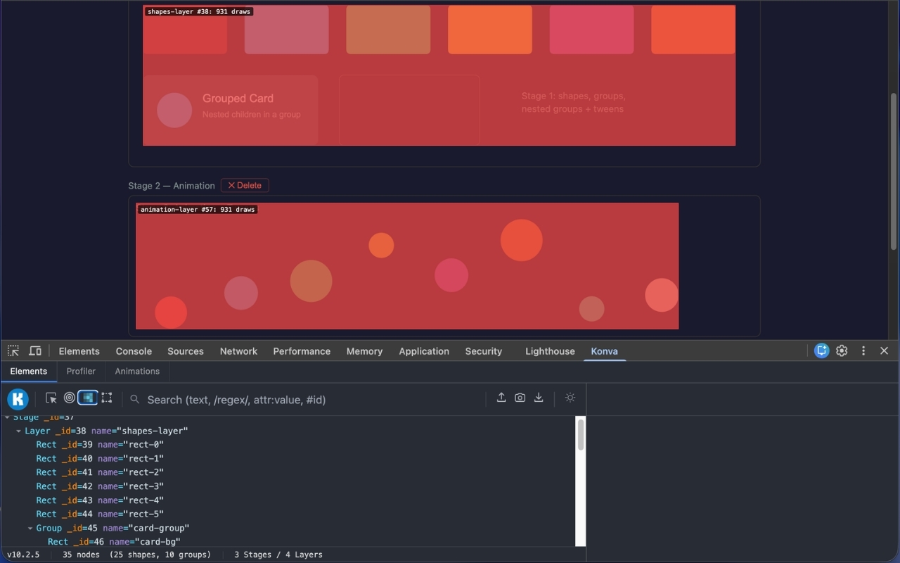 KonvaJS Devtools - 截图 5