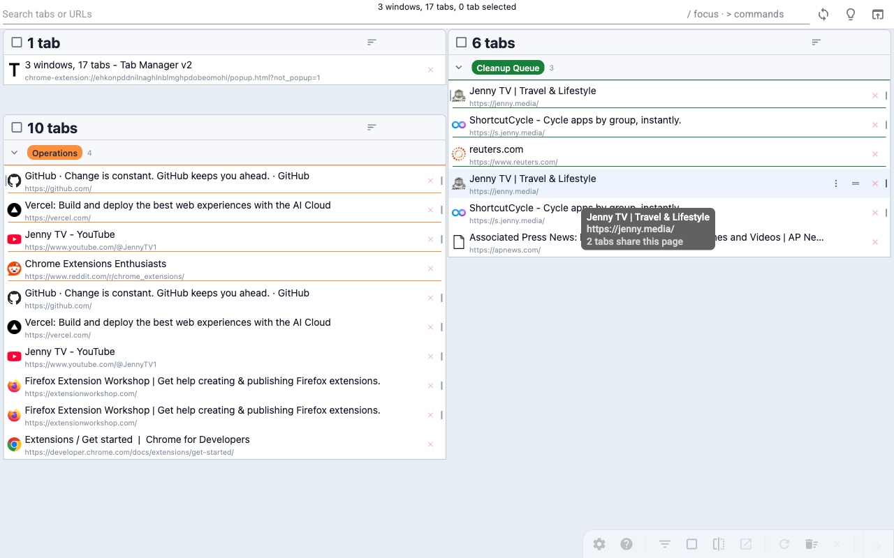 Tab Manager v2 - 截图 2