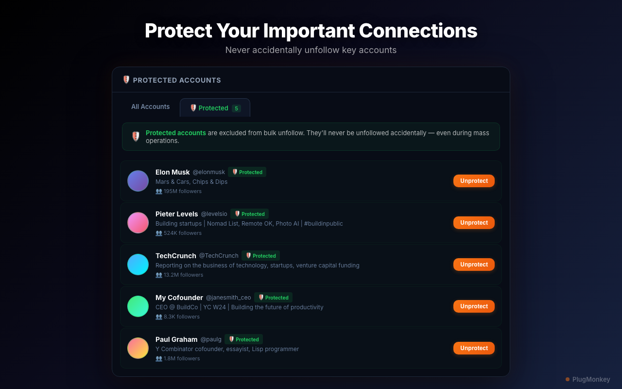 X Unfollow Pro - Search, Filter & Unfollow Twitter Accounts - 截图 3