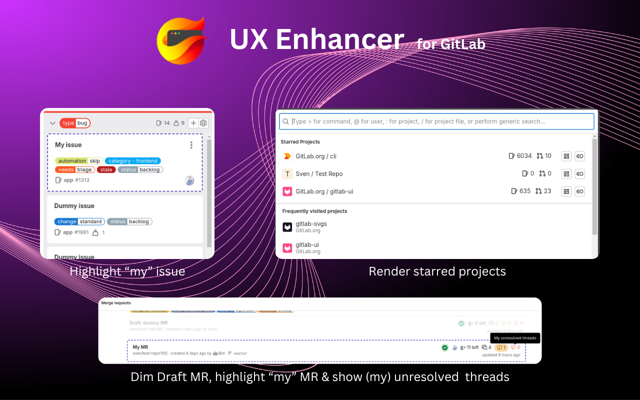 UX Enhancer for GitLab - 截图 3
