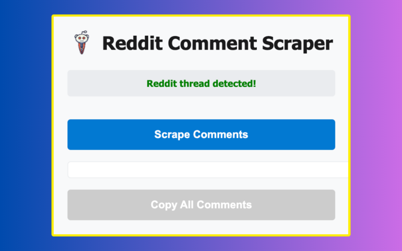 Reddit Comment Scraper - 截图 4