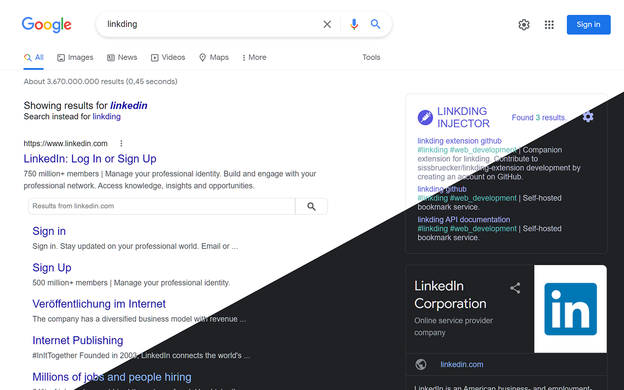 linkding injector - 截图 1