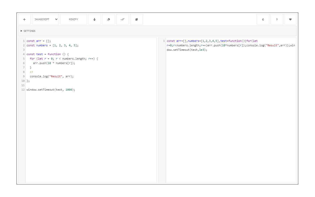 Code Minifier (JS, CSS, HTML) - 截图 3