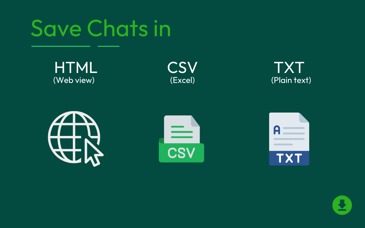 WAexport: Export WhatsApp Chats and Contacts - 截图 3