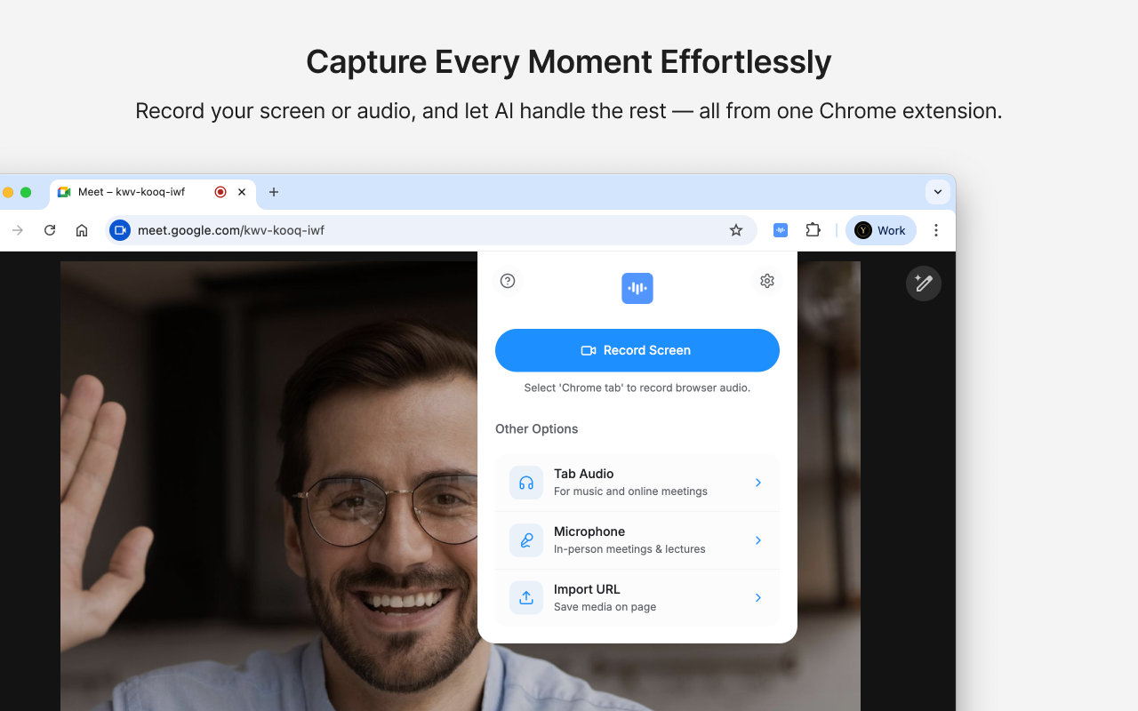 ScreenApp - Record and take AI notes of meetings, videos, calls & lectures - 截图 1