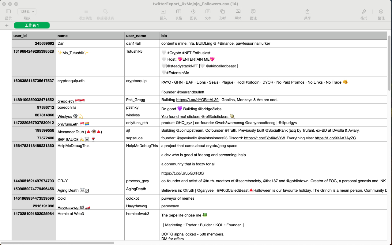 Twitter Export Follower - 截图 2
