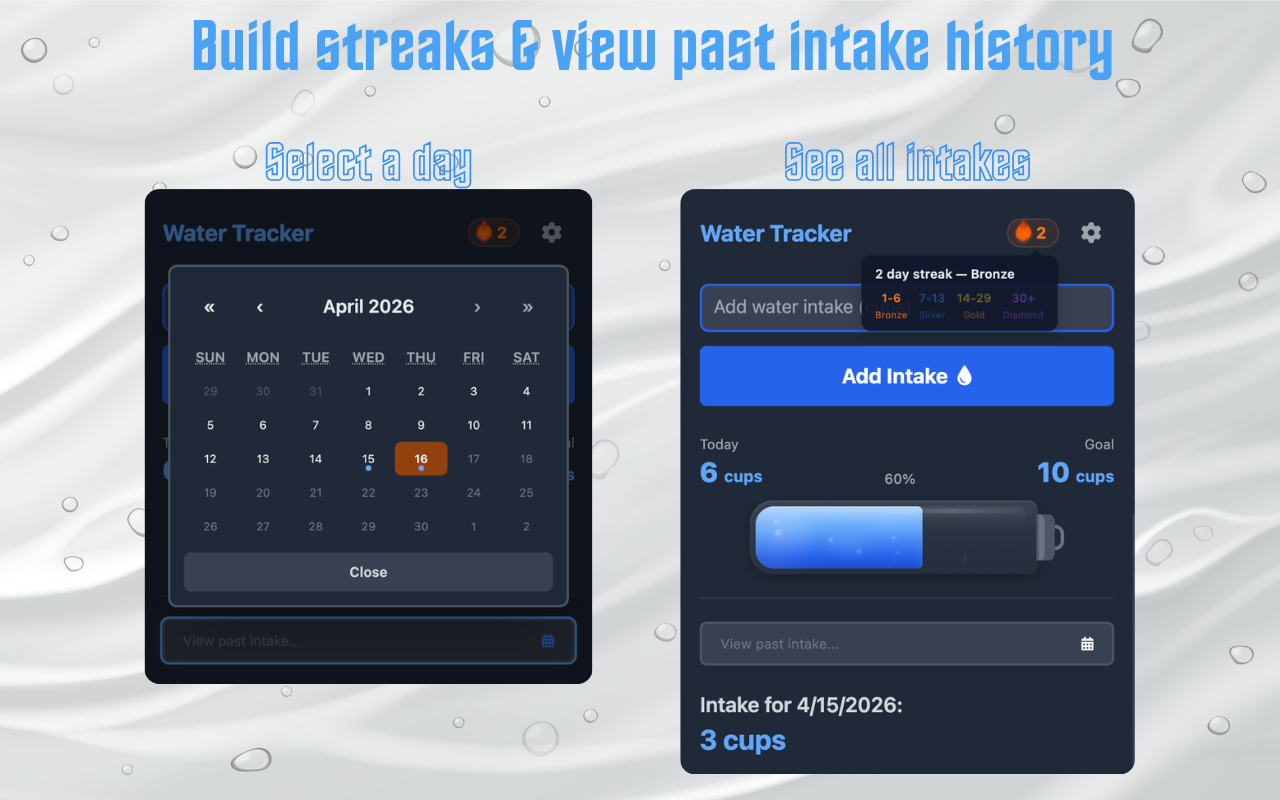 Water Tracker - 截图 1