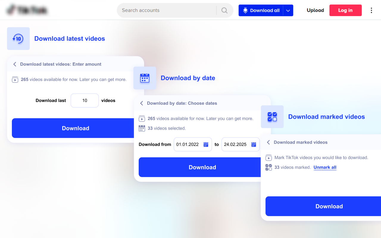 TikTok视频下载器 – 批量保存 - 截图 5