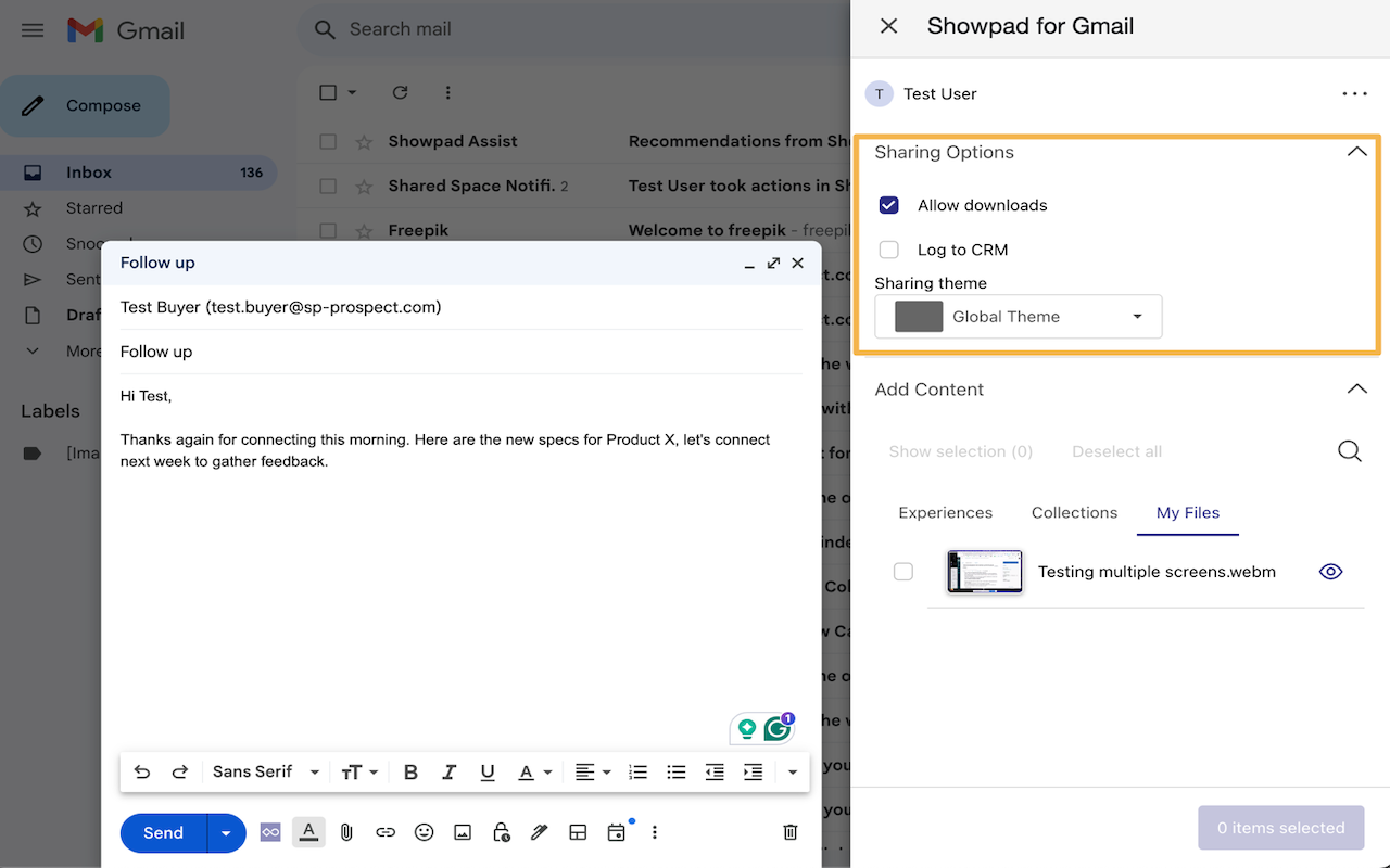 Showpad for Gmail - 截图 2