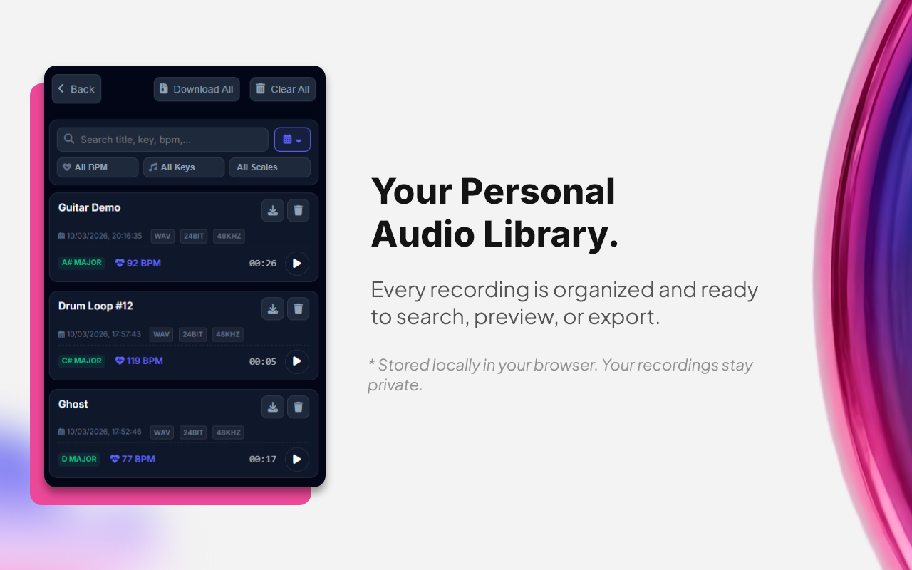 Ritmo - Tab Audio Capture & BPM/Key Analyzer - 截图 2