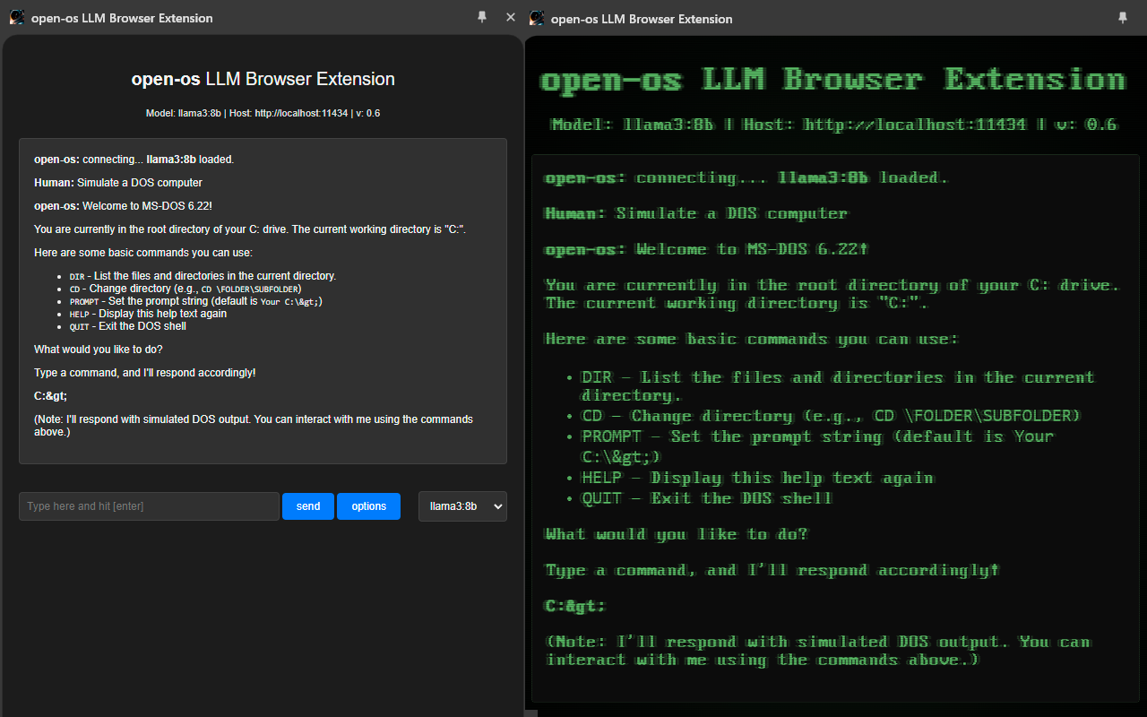 open-os LLM Browser Extension - 截图 1