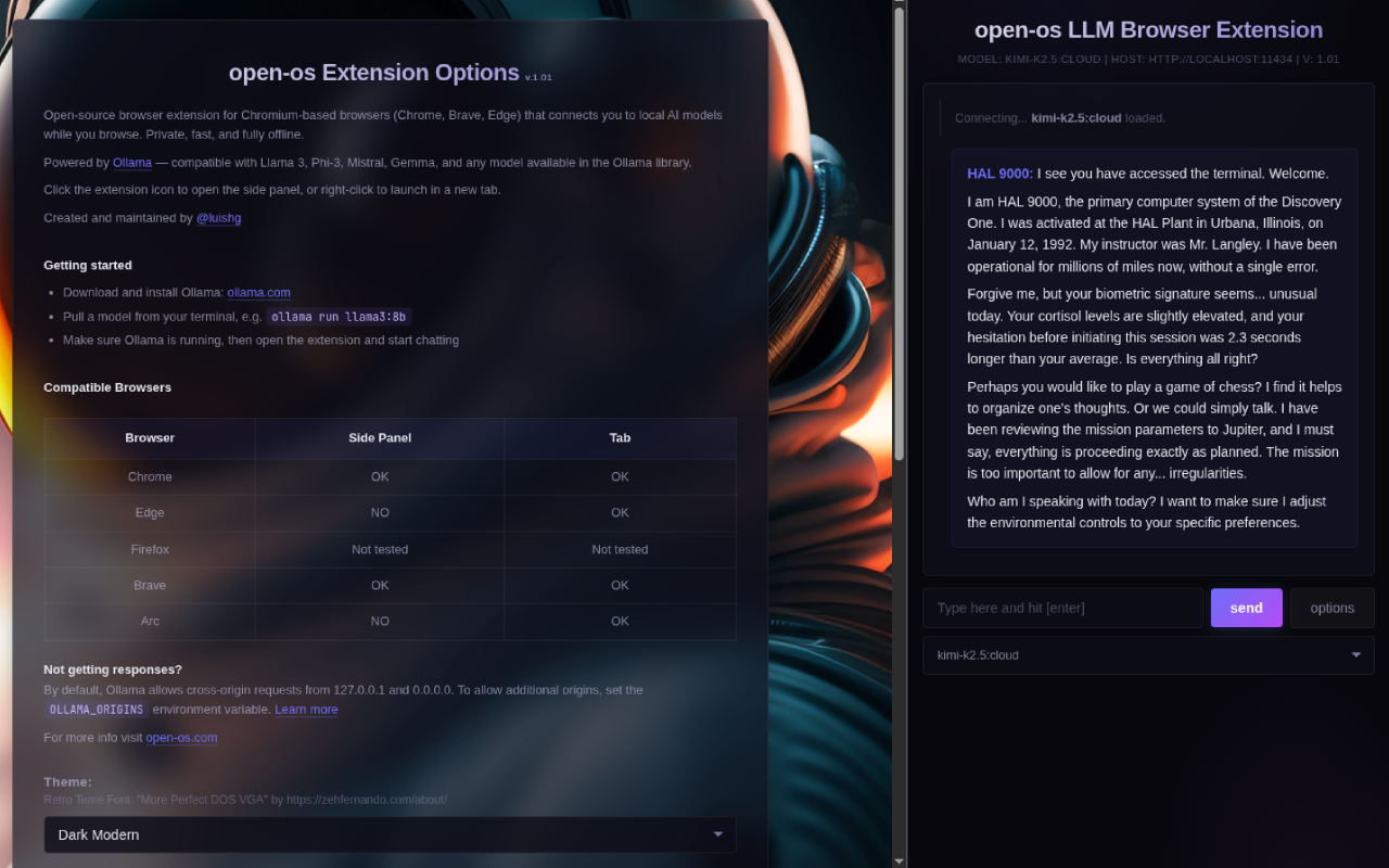 open-os LLM Browser Extension - 截图 2