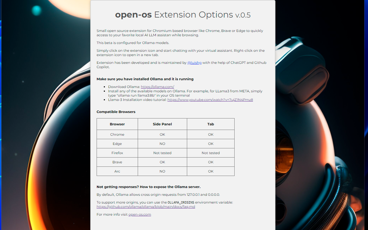 open-os LLM Browser Extension - 截图 3
