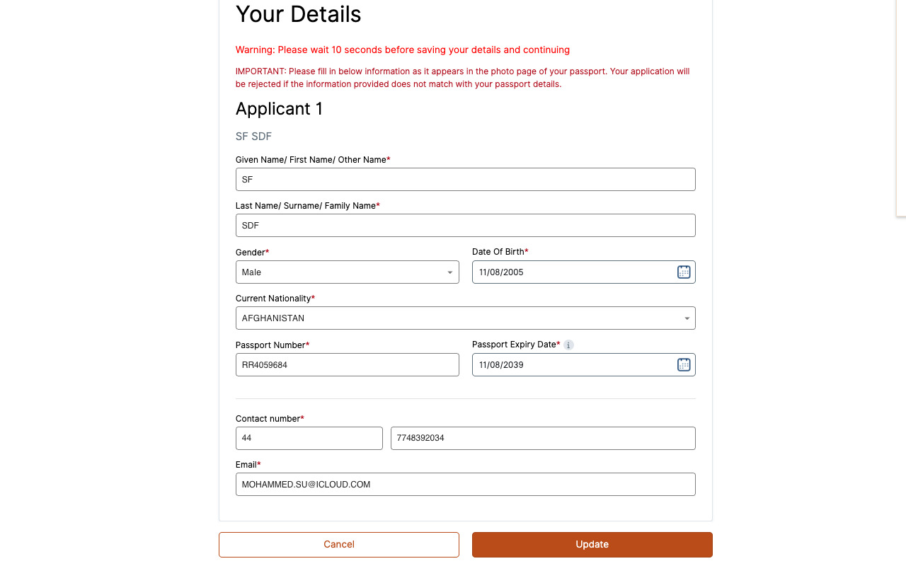 VFS Appointment Booker for Schengen Visa - 截图 2