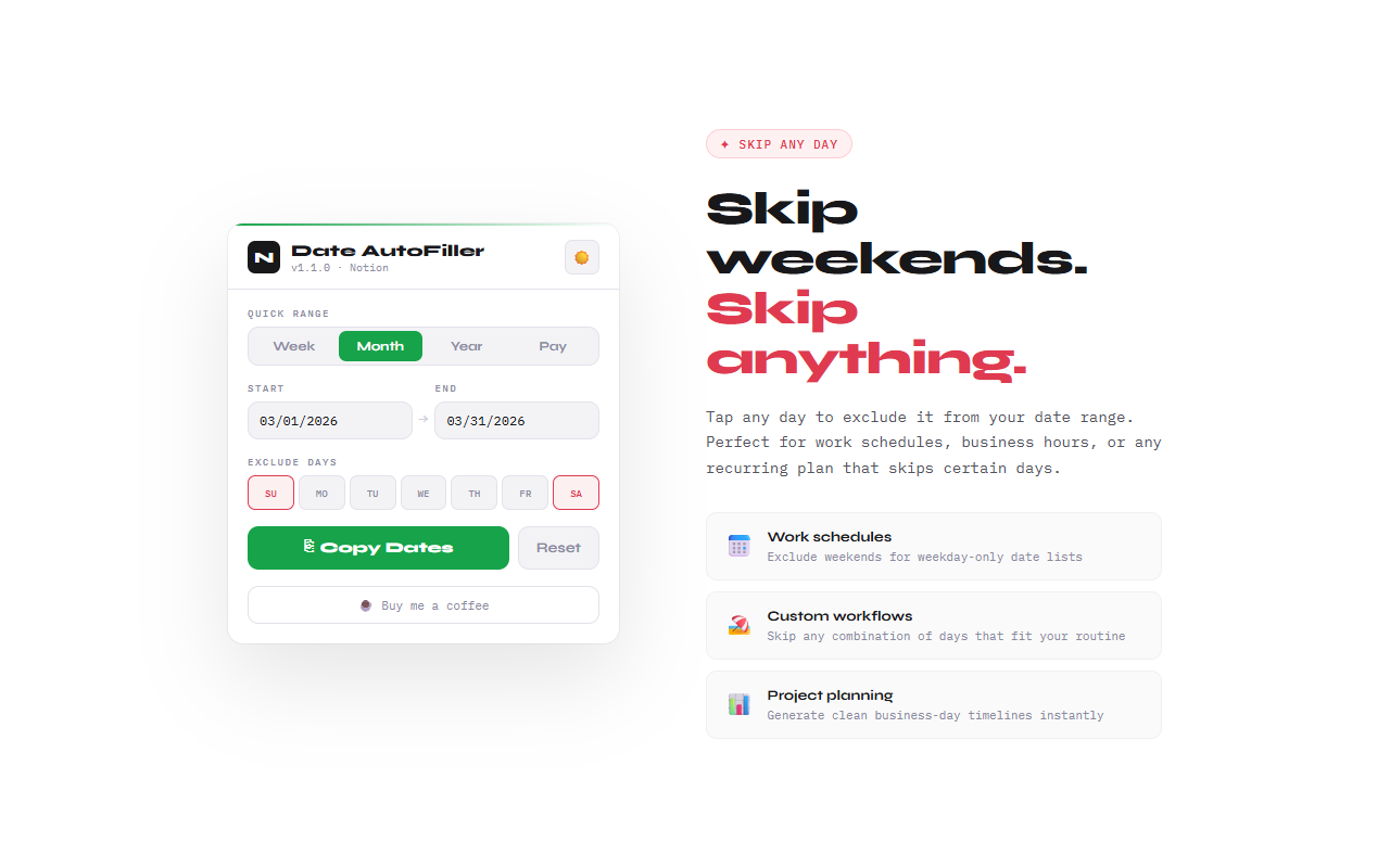 Notion Date Filler - 截图 4