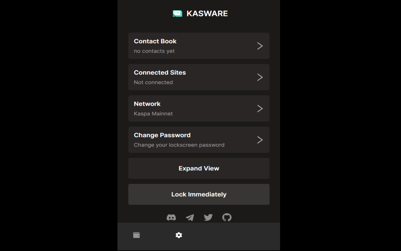 KasWare Wallet - 截图 2