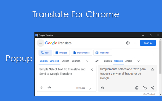 Translate For Chrome Extension - 截图 2