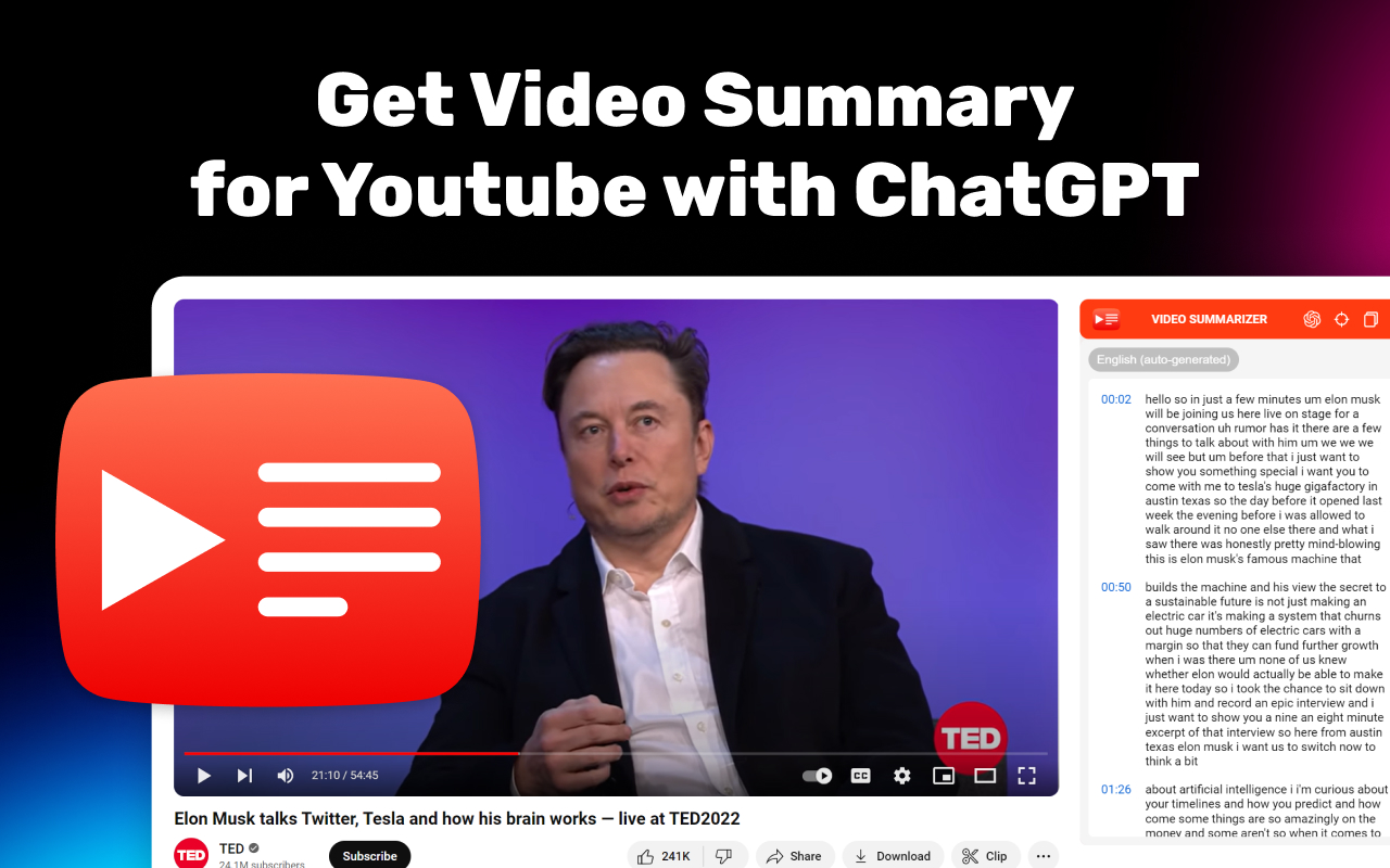 YouTube视频摘要工具 - 截图 4