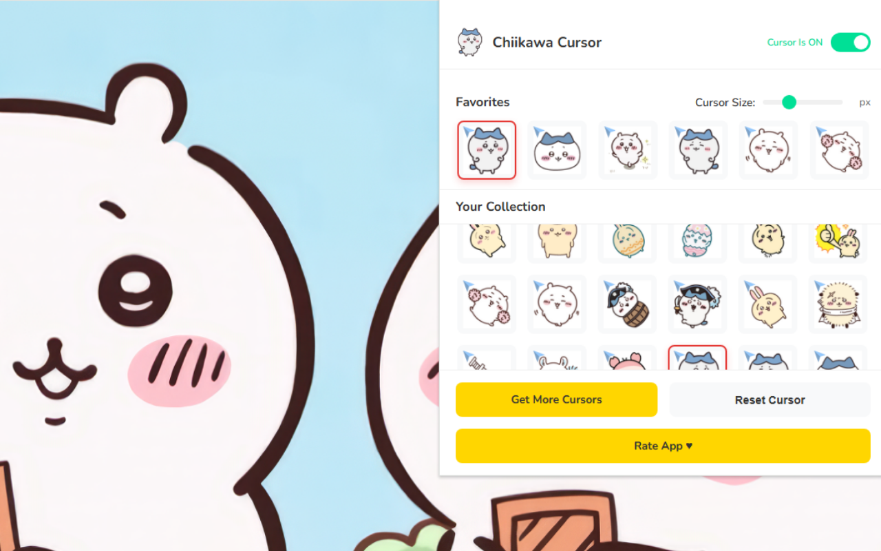 Chiikawa Cursor ★ Custom Cursor for Chrome™ - 截图 3