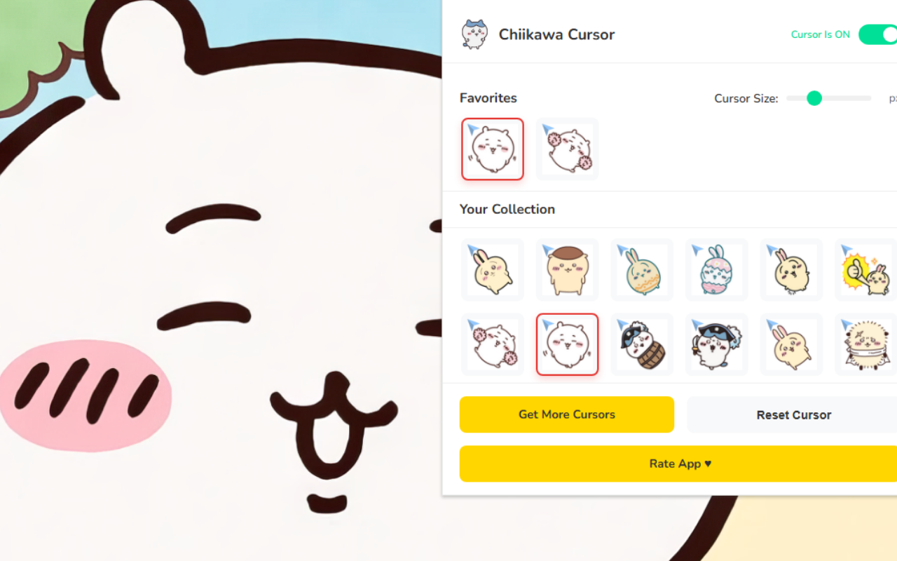 Chiikawa Cursor ★ Custom Cursor for Chrome™ - 截图 4