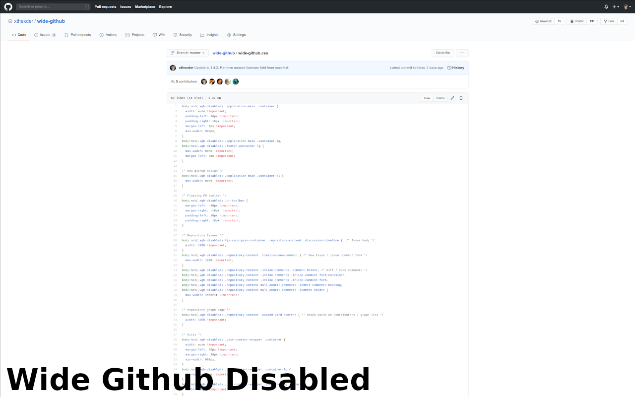 Wide GitHub - 截图 2