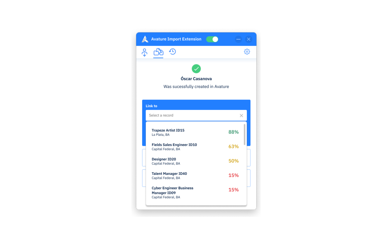 Avature Import Extension - 截图 3