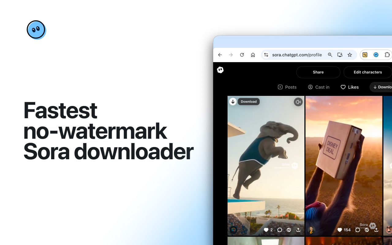 Samify (formerly Sorafy) — fastest no-watermark Sora (OpenAI) downloader - 截图 1