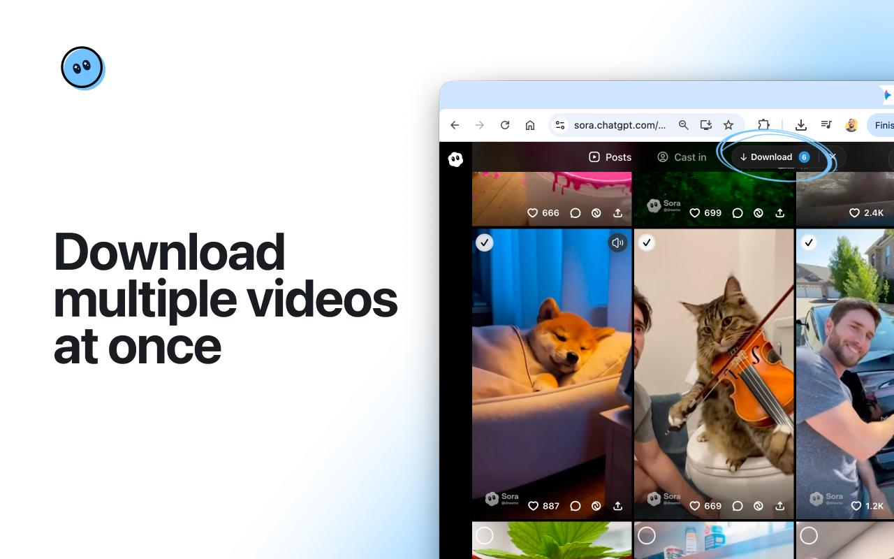 Samify (formerly Sorafy) — fastest no-watermark Sora (OpenAI) downloader - 截图 3