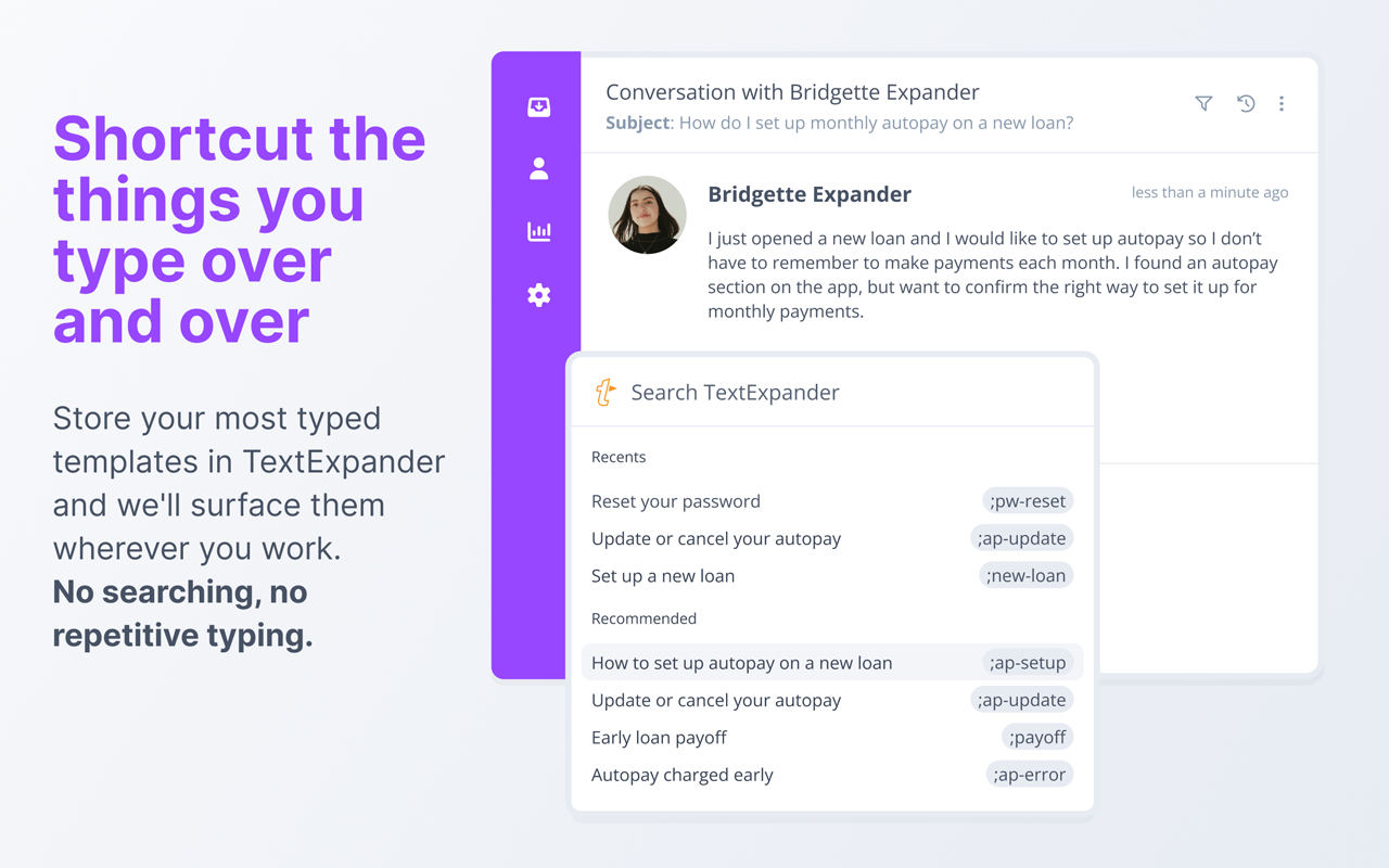 TextExpander: Keyboard Shortcuts & Templates - 截图 1