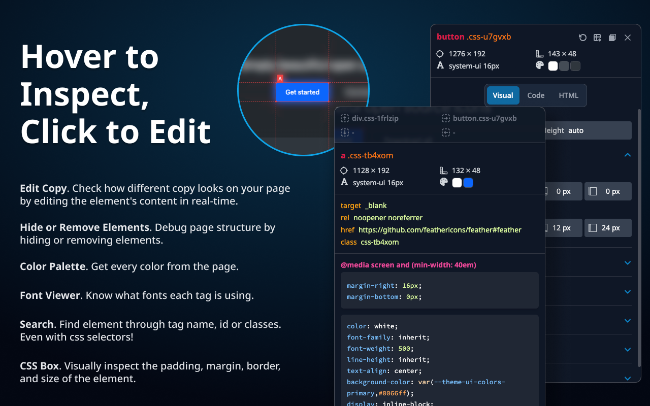 Hoverify: All-in-one extension for web developers - 截图 4