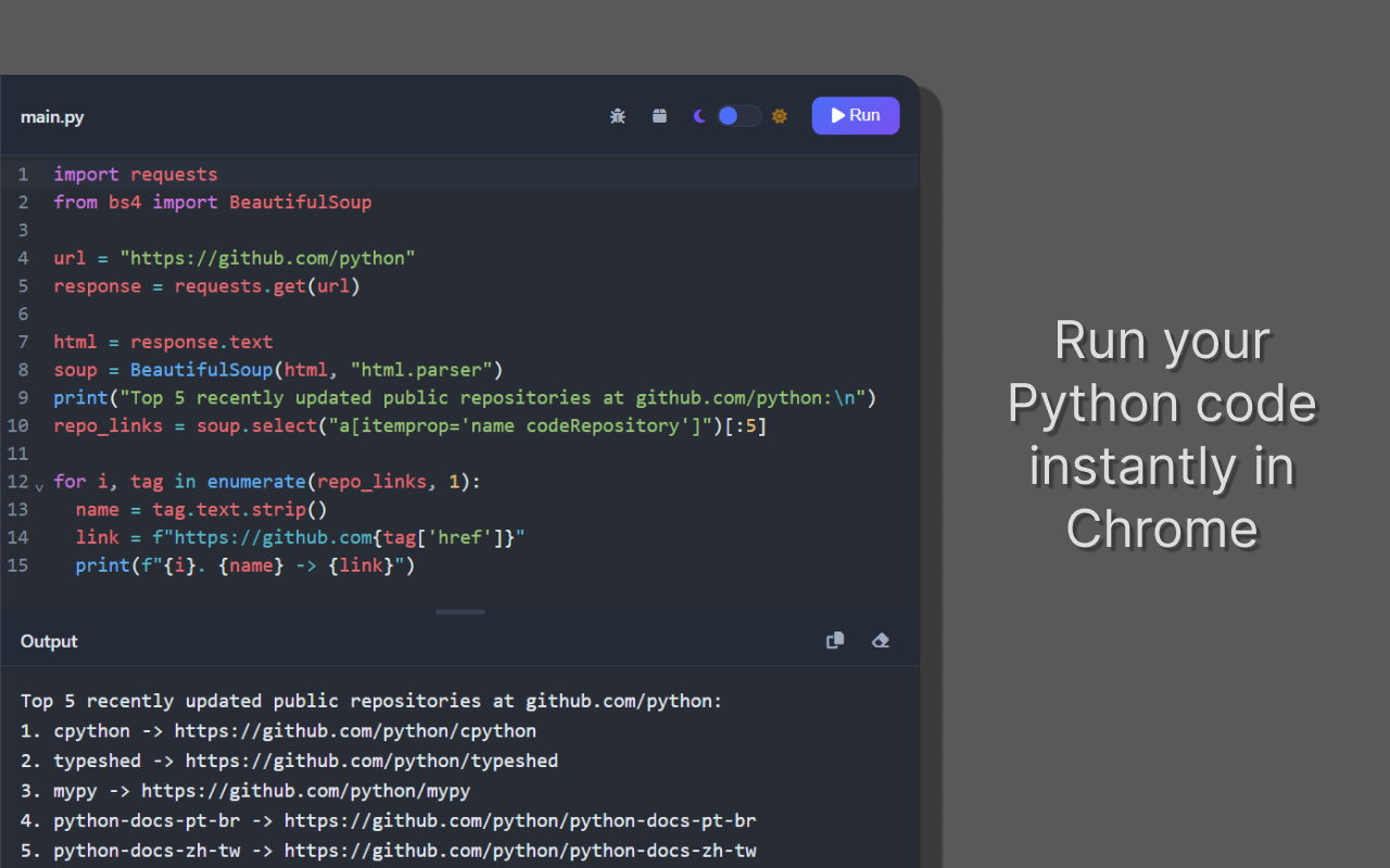 Python Playground - 截图 4