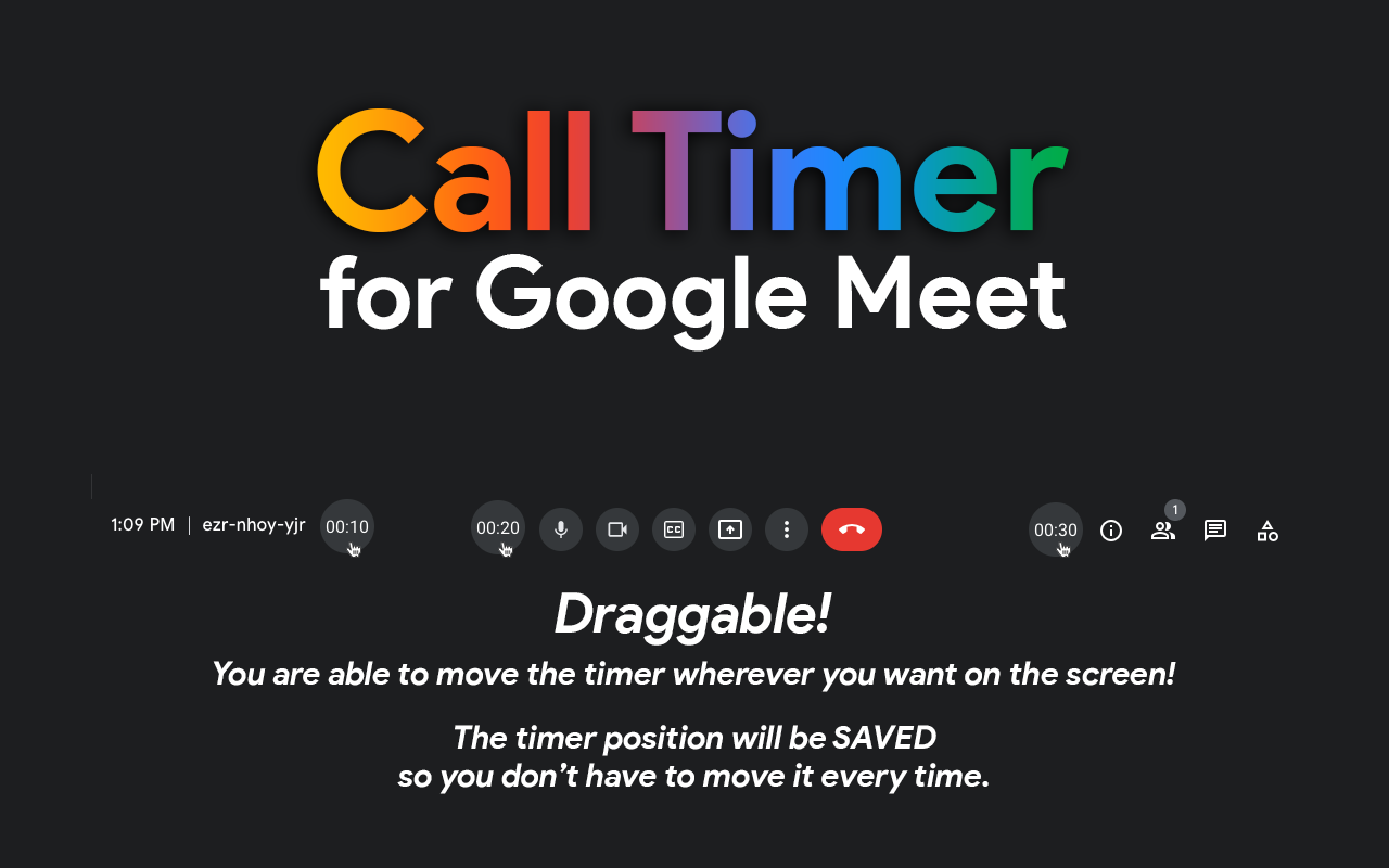 Call Timer for Meet - 截图 3