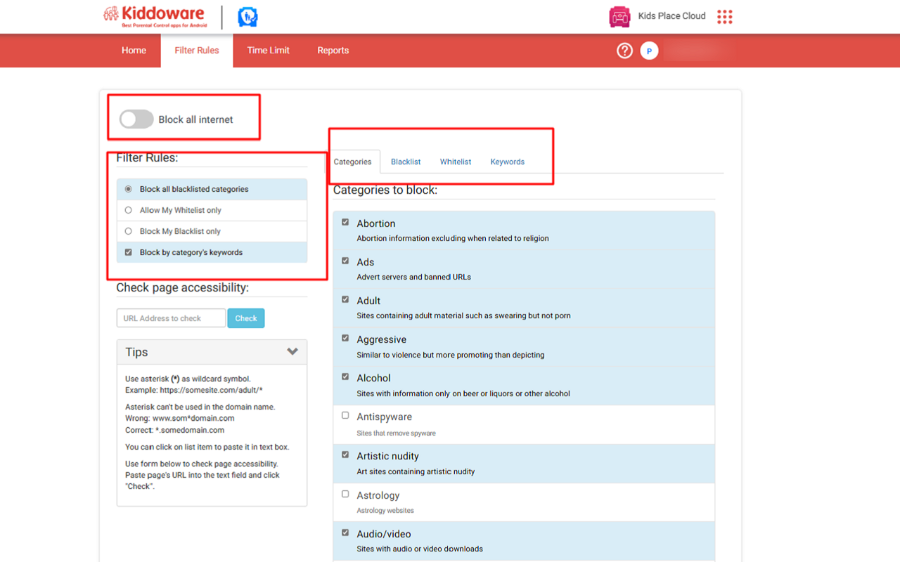 Safe Browser – Website Filtering Controls - 截图 2