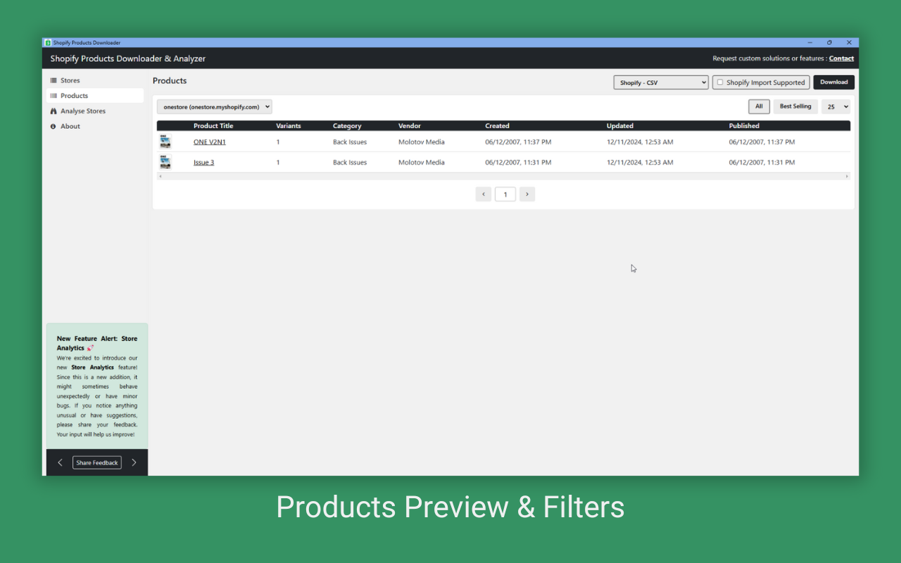Shopify Store Intelligence & Competitor Analyzer Pro - 截图 2