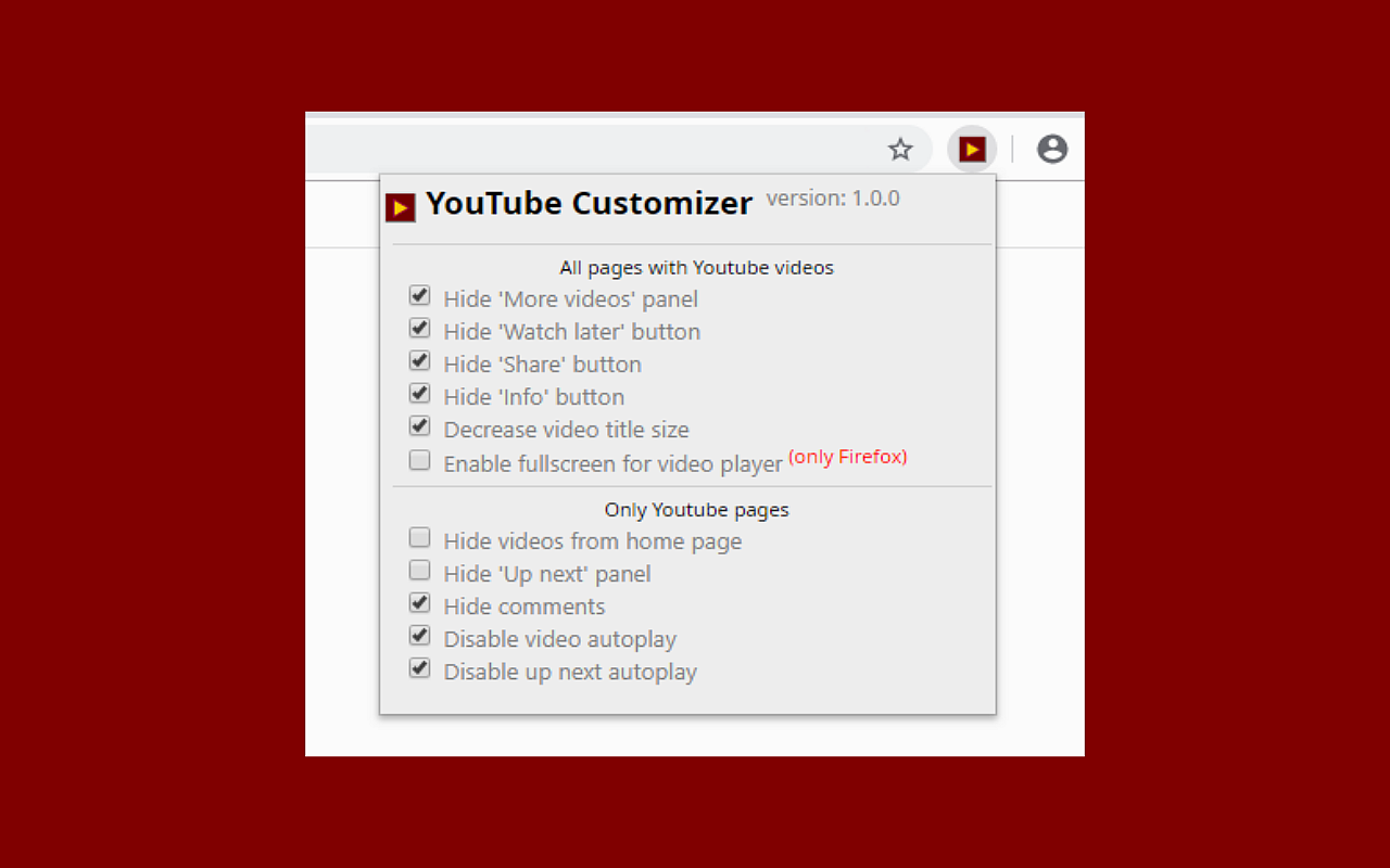 YouTube Customizer - 截图 2