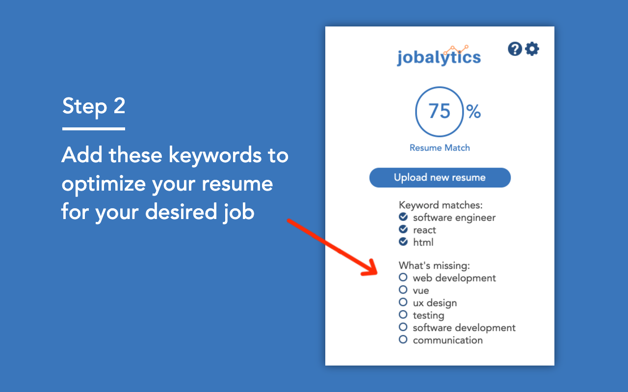 Jobalytics - Resume Keyword Analyzer - 截图 2