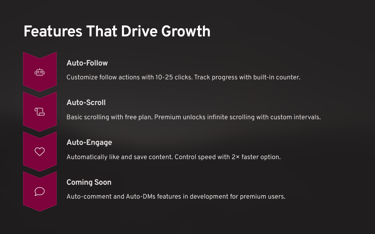 TikTok Growth - Auto Followers, HD Video Downloader - 截图 3