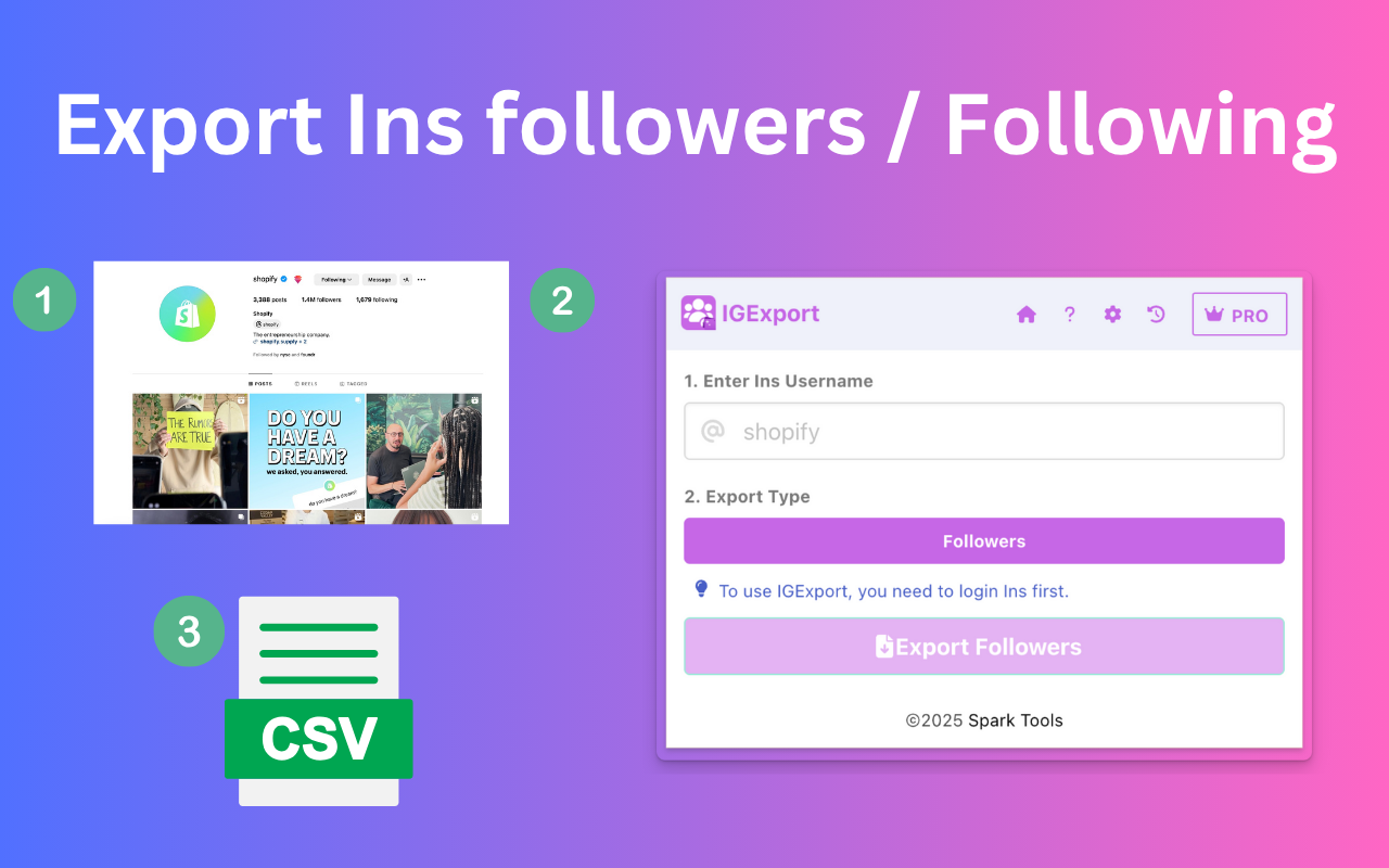 IGExport - Follower & Following Export for Ins - 截图 4