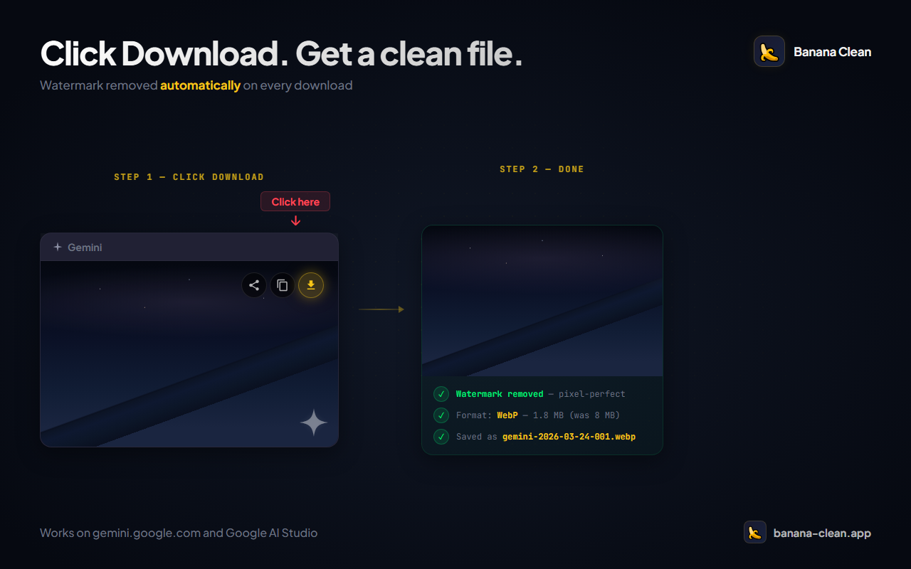 Gemini 水印去除工具 - Banana Clean - 截图 3