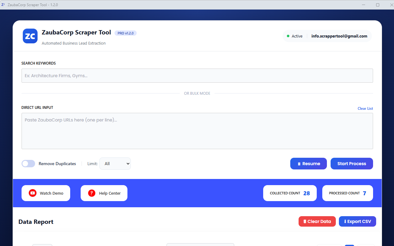 ZaubaCorp Scraper Tool – Scrape Company Leads - 截图 5