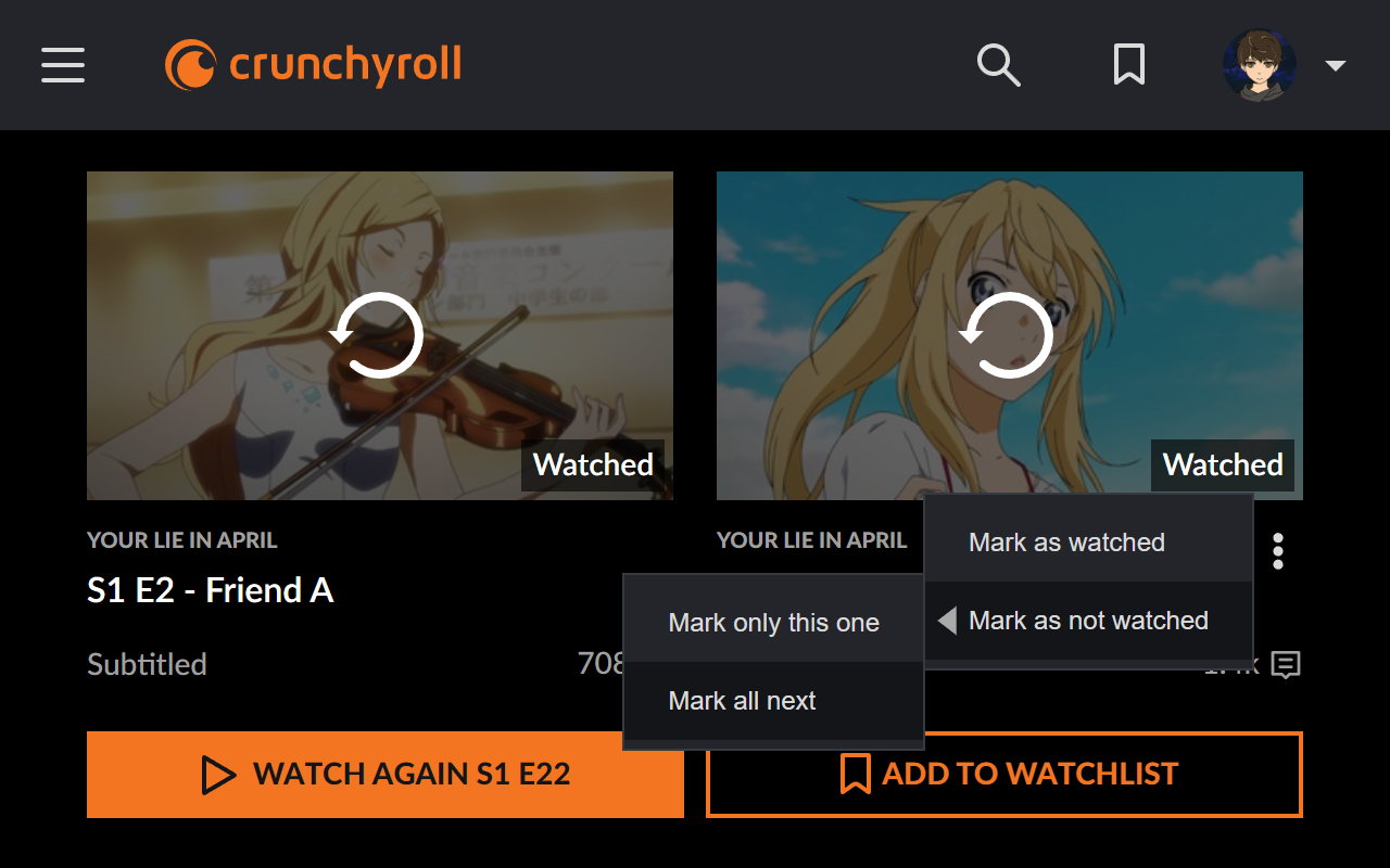 Improve Crunchyroll - 截图 3