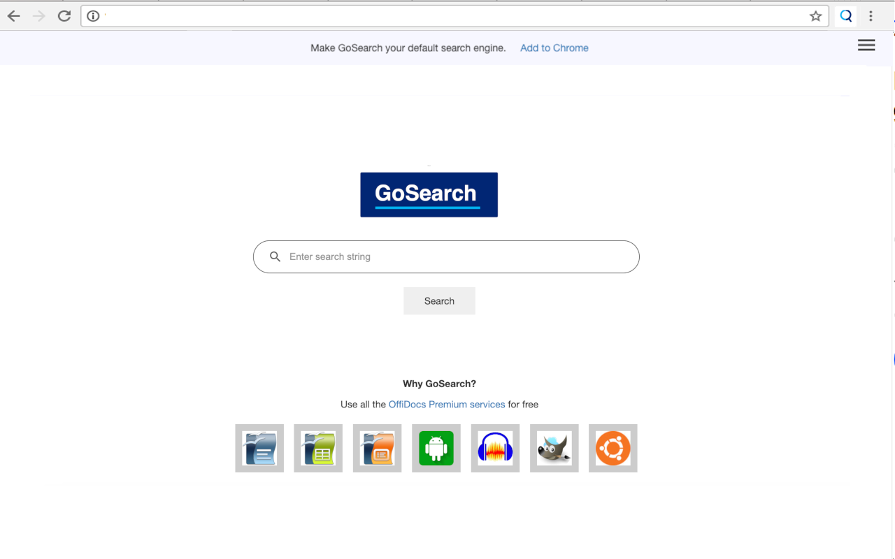 提高生产力的搜索引擎 - GoSearch - 截图 1