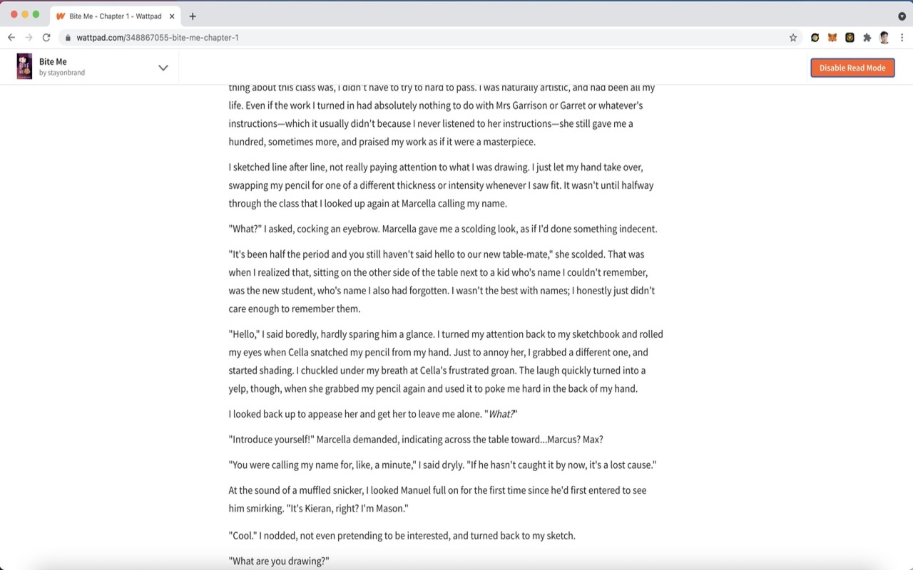 Wattpad Read Mode - 截图 2