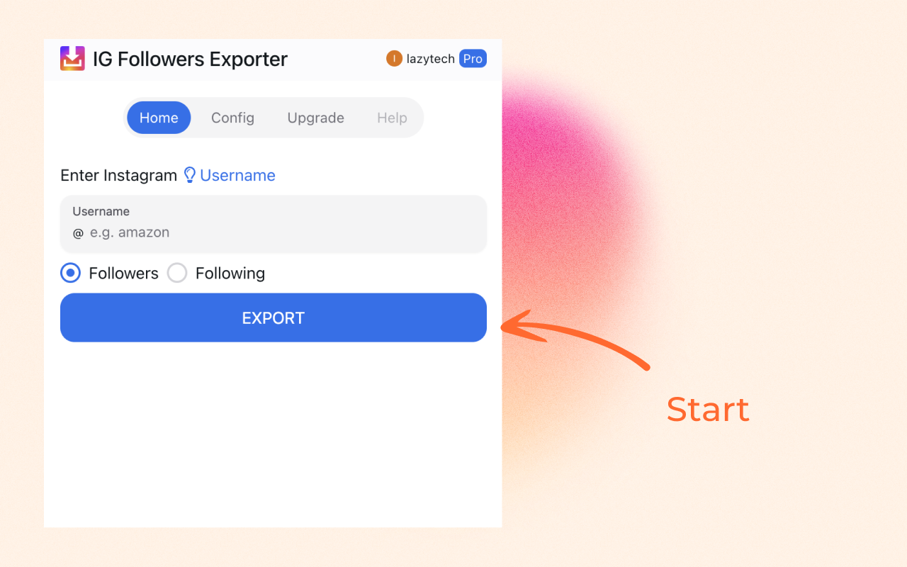 IG 关注者导出工具 - 截图 3