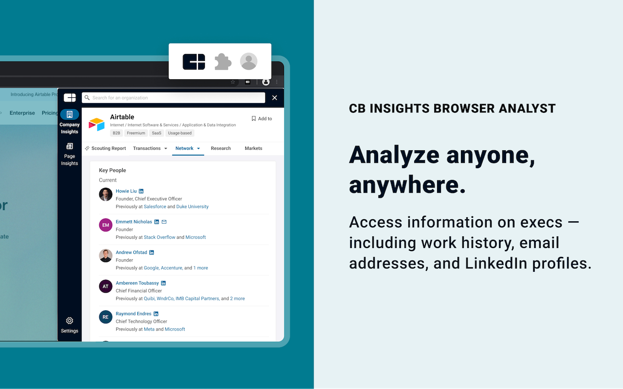 CB Insights: Browser Analyst - 截图 3